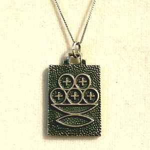 Religious Sterling Pendant By Creed